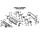 Hotpoint DLL2880DPL backsplash assembly diagram