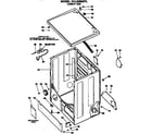 Hotpoint DLL2880DPL cabinet assembly diagram