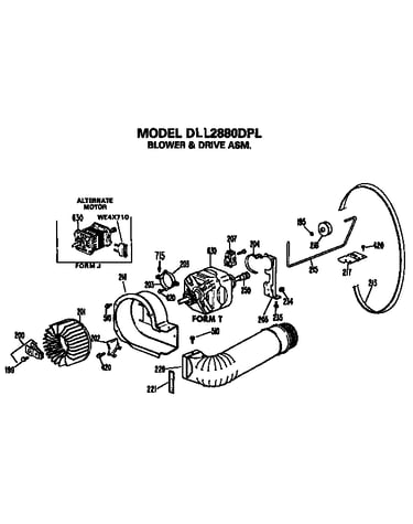 Blower and drive asssembly