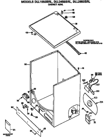 Cabinet and top