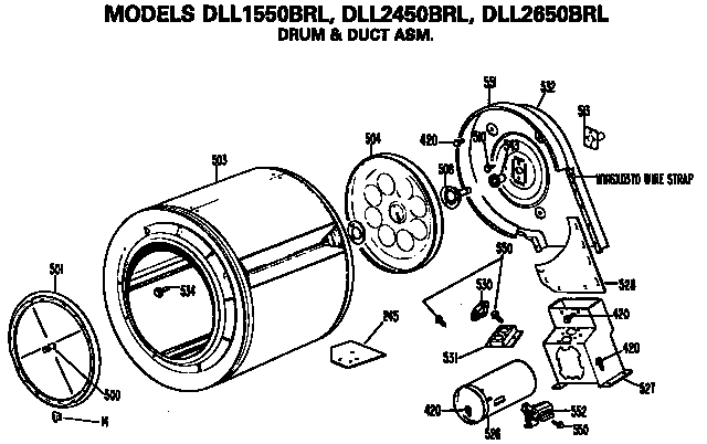 Drum and duct assembly