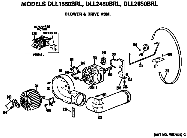 Blower and drive assembly
