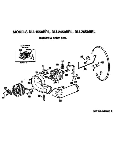 Blower and drive assembly