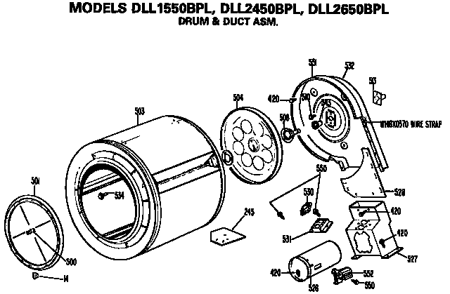 Drum and duct assembly