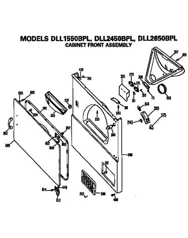 Cabinet front assembly