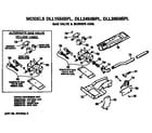Hotpoint DLL1550BPL gas valve and burner assembly diagram