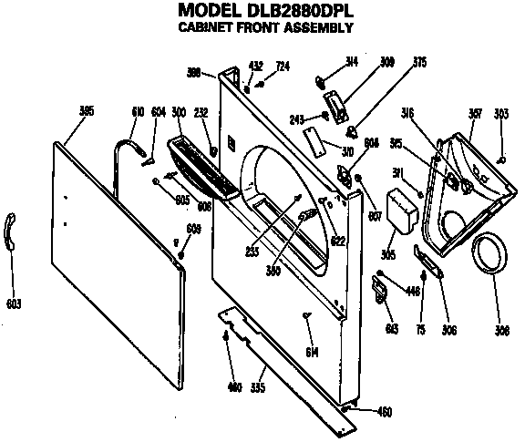 CABINET FRONT ASSEMBLY