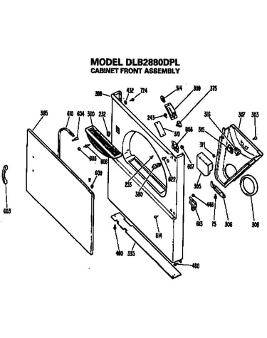 Cabinet front assembly