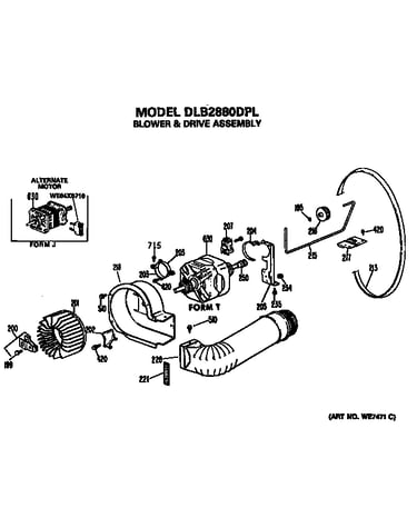 Blower and drive assembly