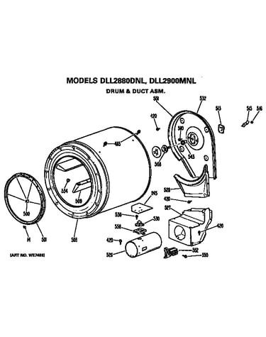 Drum and duct assembly
