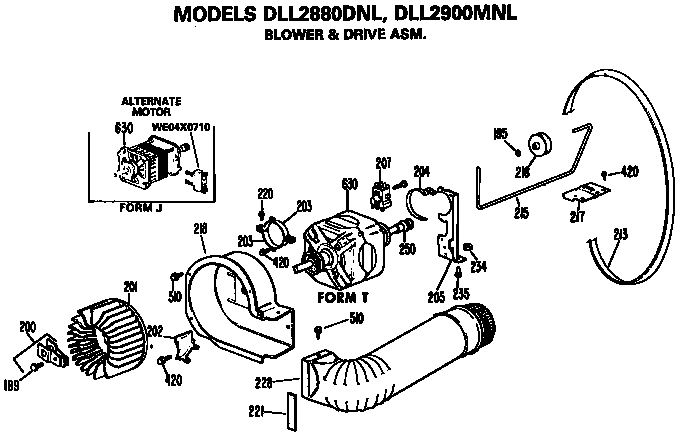 BLOWER AND DRIVE ASSEMBLY