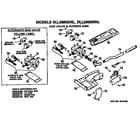 Hotpoint DLL2880DNL gas valve and burner assembly diagram
