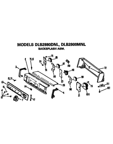 Backsplash assembly