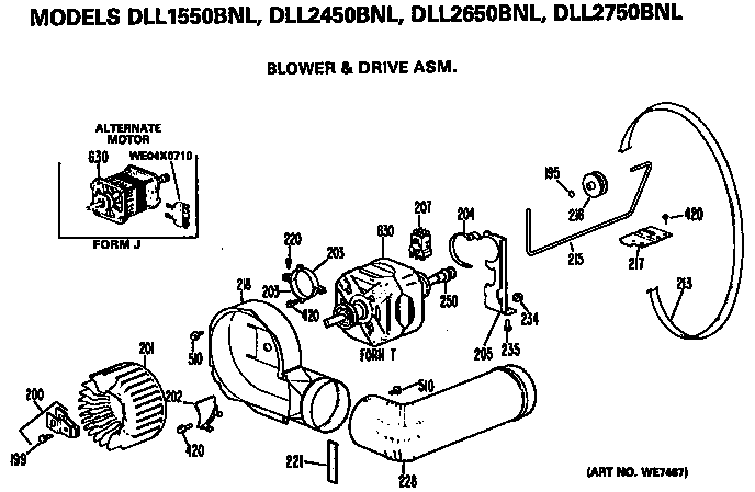 BLOWER AND DRIVE ASSEMBLY