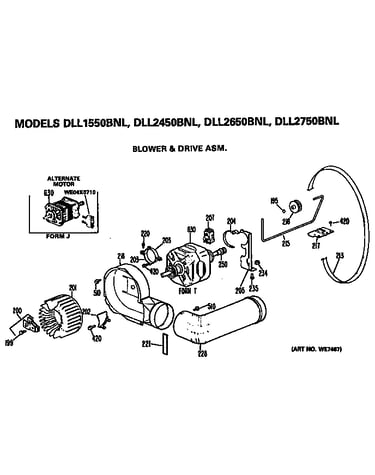 Blower and drive assembly
