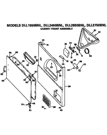 Cabinet front assembly