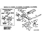 Hotpoint DLL2450BNL gas valve and burner assembly diagram