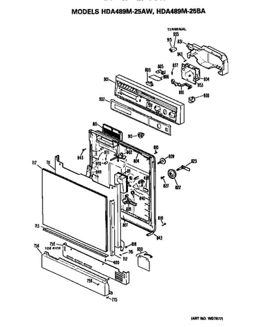 Front/control panel