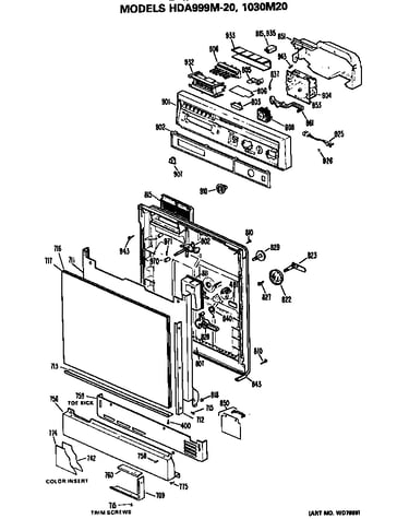 Front/control panel