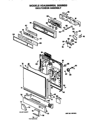 Front/control panel