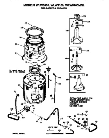 Tub/basket and agitator