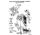 Hotpoint WLW3310BBL cabinet and suspension assembly diagram