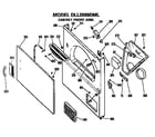Hotpoint DLL2880DML cabinet front assembly diagram