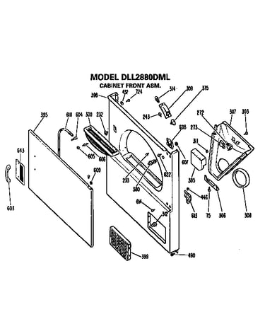 Cabinet front assembly