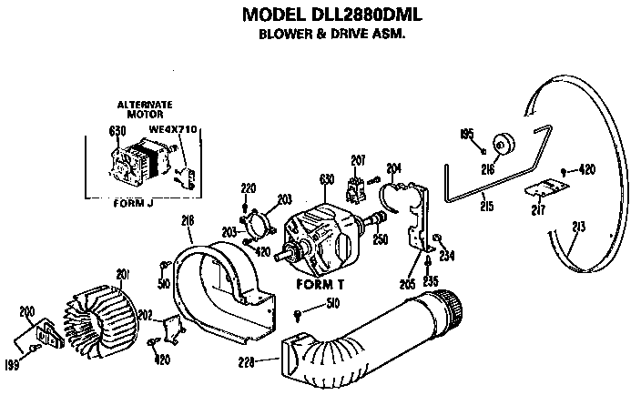 BLOWER AND DRIVE ASSEMBLY