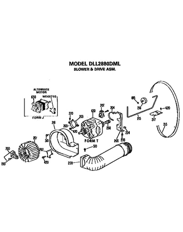 Blower and drive assembly