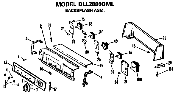 BACKSPLASH ASSEMBLY