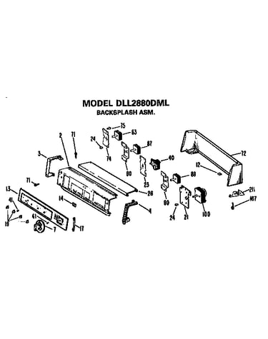 Backsplash assembly