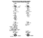 Hotpoint WLW3700BPL 1 and 2 speed motor assembly diagram