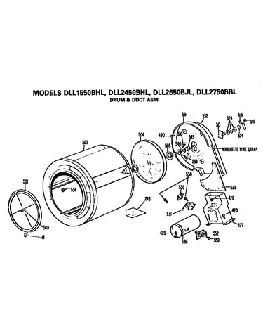 Drum and duct assembly