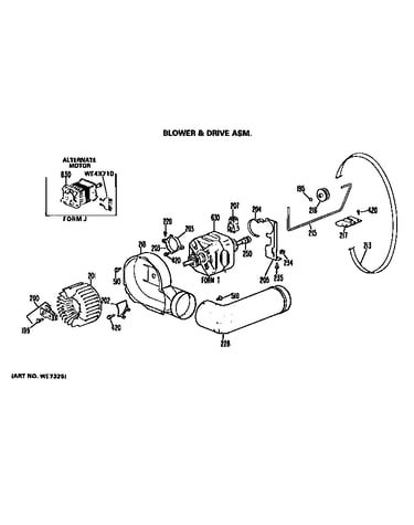 Blower and drive assembly