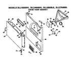Hotpoint DLL2650BHL cabinet front assembly diagram