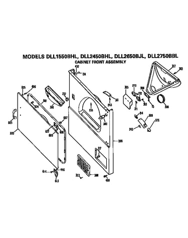 Cabinet front assembly