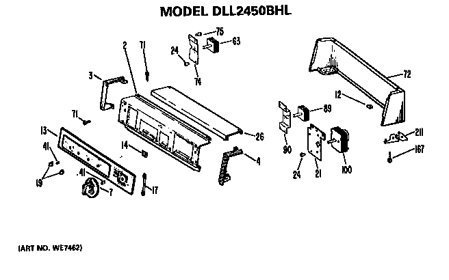 BACKSPLASH FOR DLL2450BHL ONLY