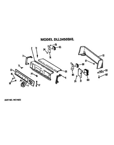 Backsplash for dll2450bhl only