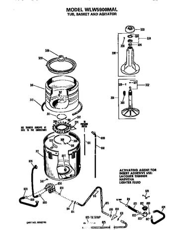 Tub/basket and agitator