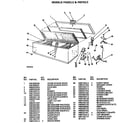 Hotpoint FH22CLC freezer section diagram