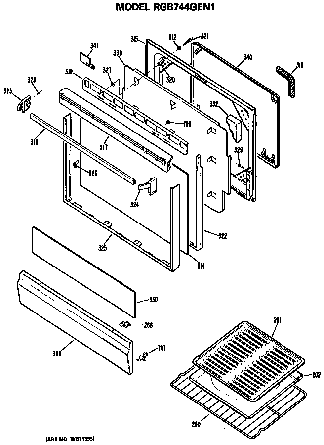 OVEN DOOR