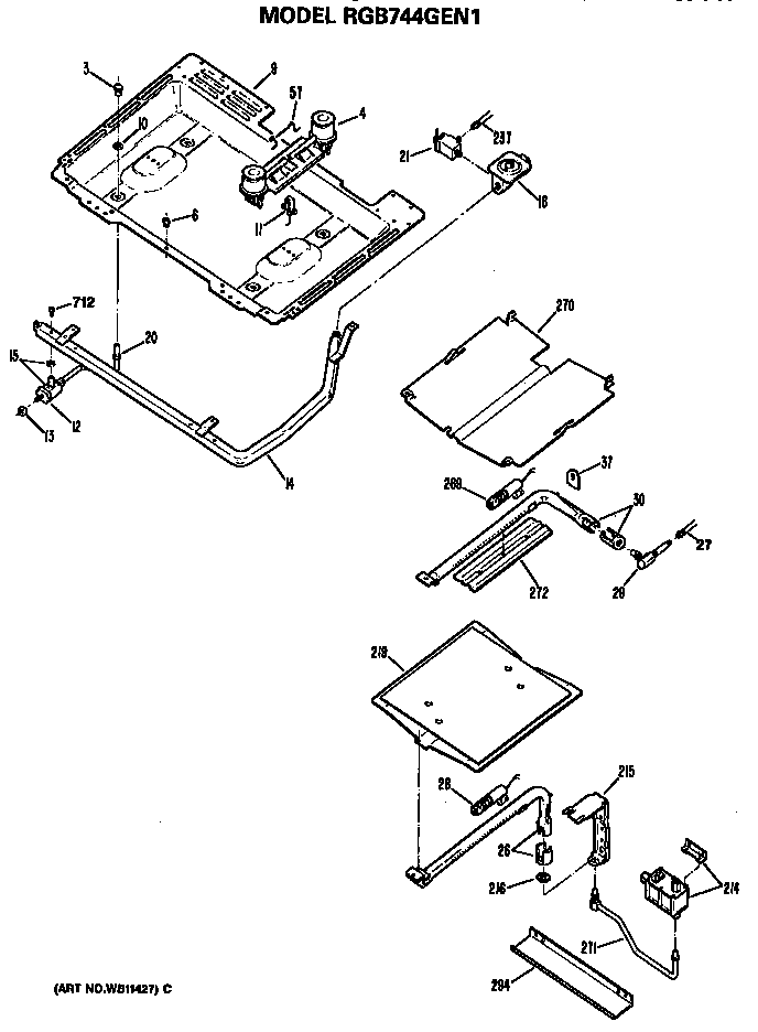Burner section