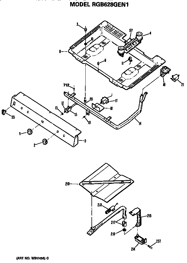 Burner section