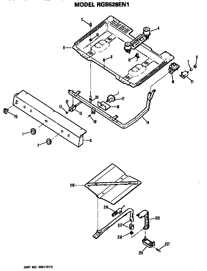 Burner section