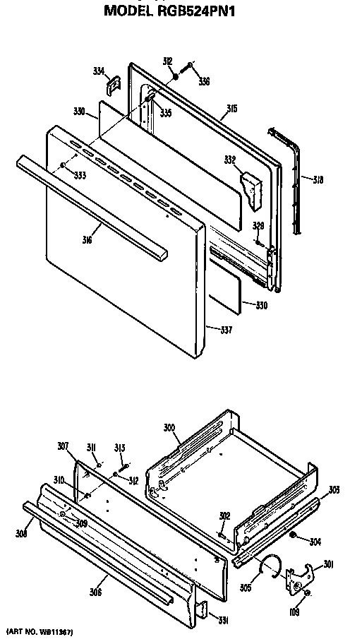 Oven door