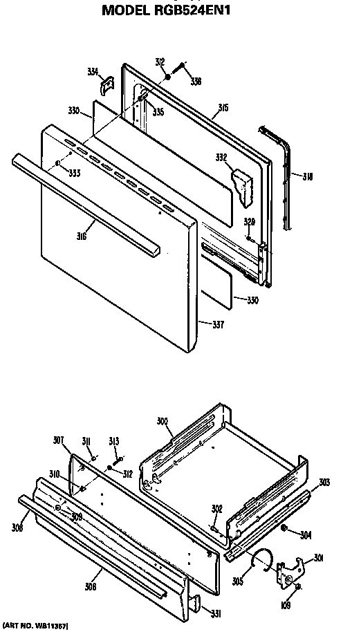 Oven door