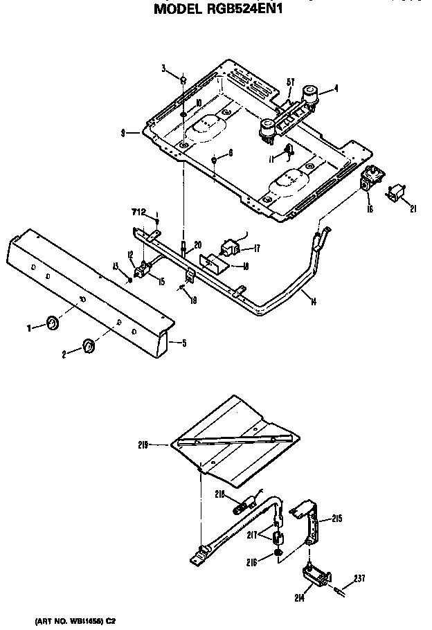 Burner section