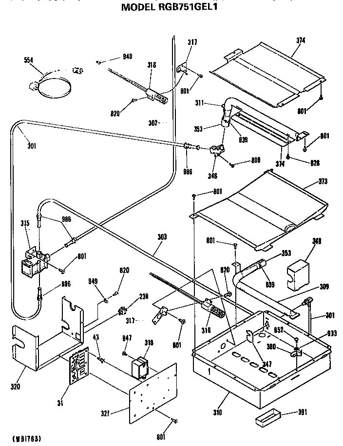 Oven burner assembly