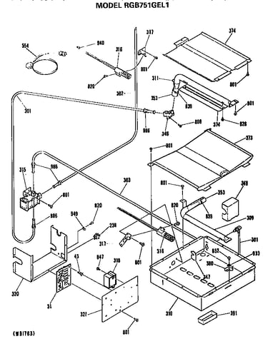 Oven burner assembly